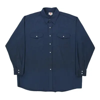 Dockers Shirt - XL Navy Cotton Blend
