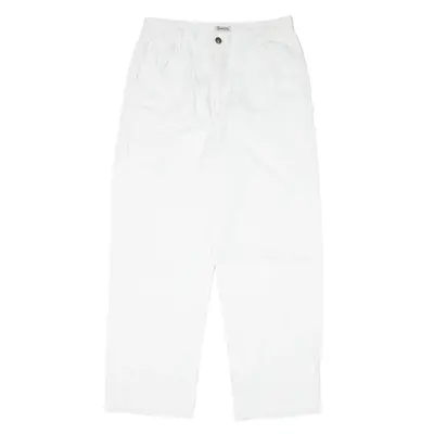 SPOTLITE Carpenter Jeans White 90s Denim Relaxed Straight Womens W27 L27