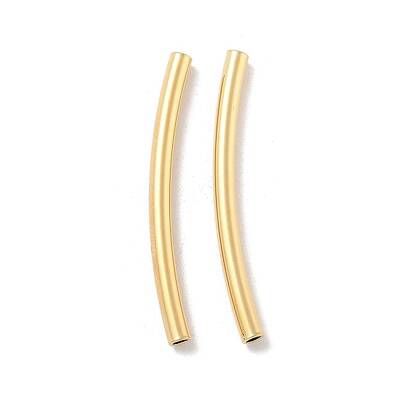 Brass Curved Tube Beads