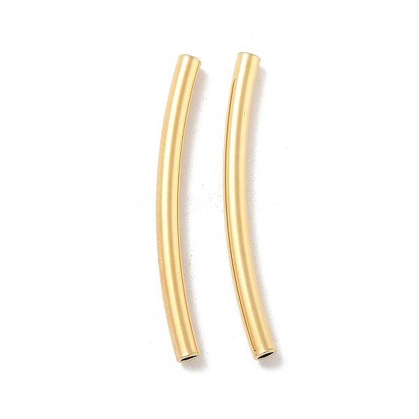 Brass Curved Tube Beads