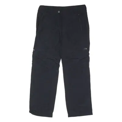 MAMMUT Outdoor 2 in 1 Womens Trousers Black Regular Straight W34 L31