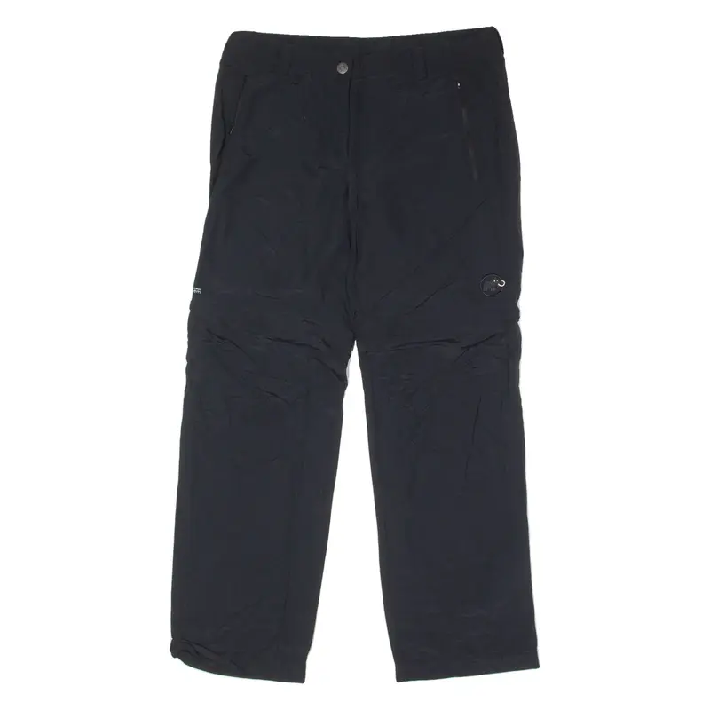 MAMMUT Outdoor 2 in 1 Womens Trousers Black Regular Straight W34 L31