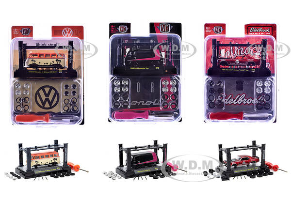 Model Kit 3 piece Car Set Release 76 Limited Edition to 9600 pieces Worldwide 1/64 Diecast Model Cars by M2 Machines
