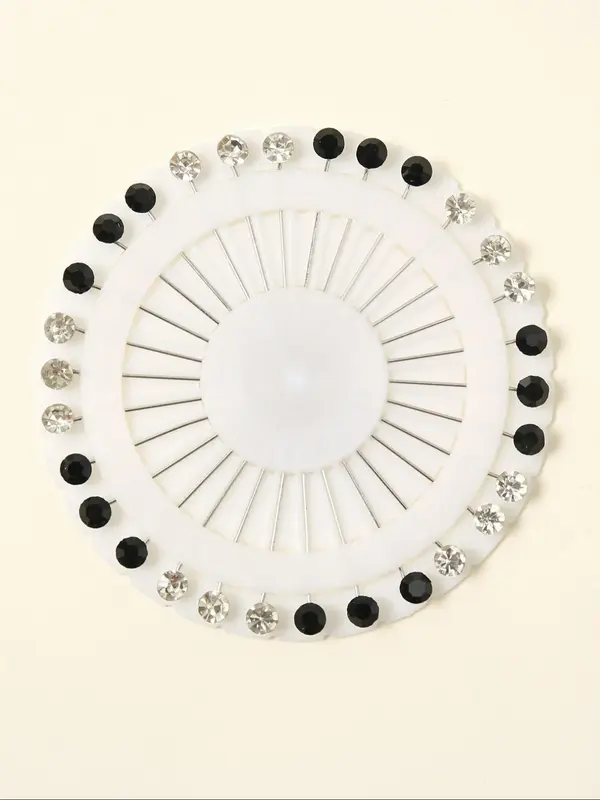 Rhinestone Decorated Hijab Pin, Fashionable Hijab Accessories for Women & Girls, Trendy All-match & Exquisite Hijab Accessori...