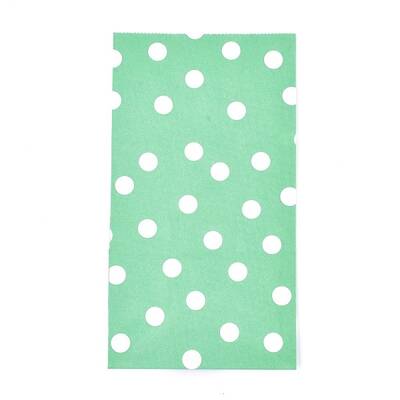 Polka Dot Pattern Eco-Friendly Kraft Paper Bags