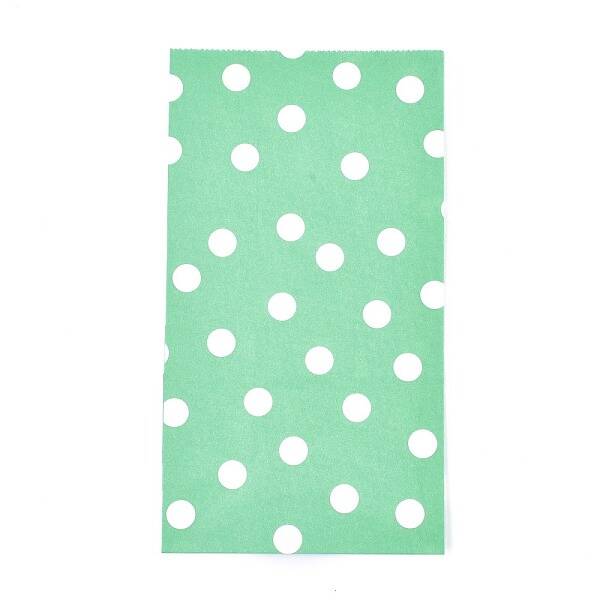 Polka Dot Pattern Eco-Friendly Kraft Paper Bags