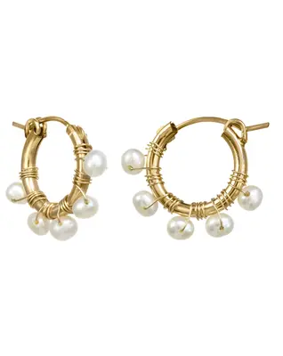 Natasha Hoop Earrings | Metal Color: Gold