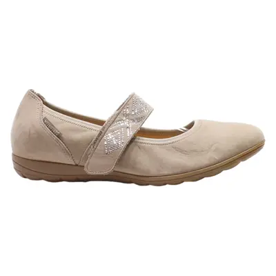 MEPHISTO Pump Shoes Beige Leather Womens UK 5