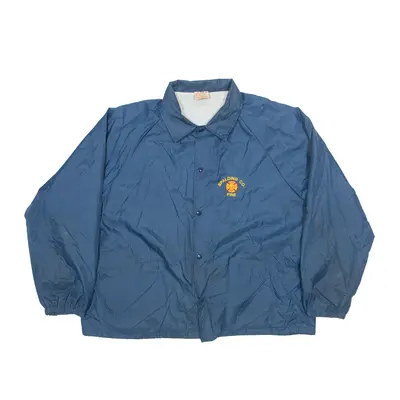 CARDINALS Coach Jacket Blue Nylon Mens 2XL