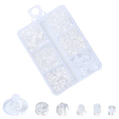 600Pcs 7 Styles Plastic Ear Nuts