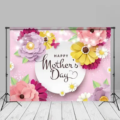 Colorful Succulents Lights Backdrop For Mothers Day - Aperturee