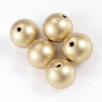 Matte Style Spray Painted Acrylic Beads