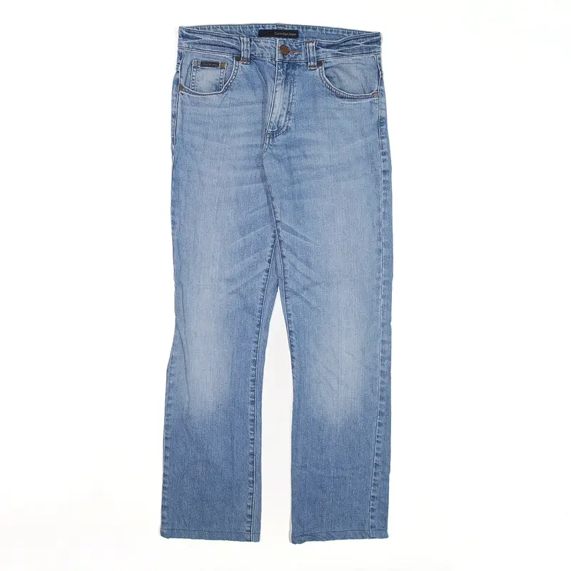 CALVIN KLEIN Jeans Blue Denim Regular Straight Womens W28 L29
