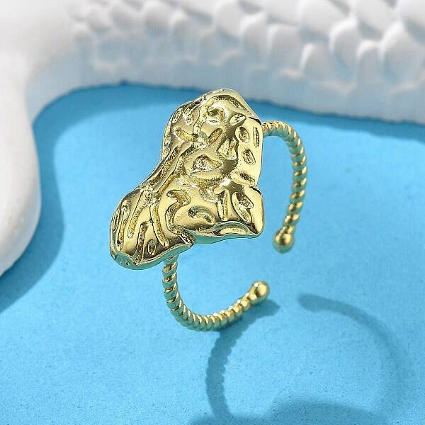 Heart Brass Cuff Rings for Women