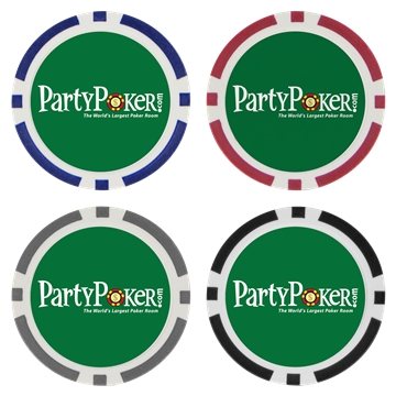 100 Promotional Poker Chip Ball Marker - Casino Size