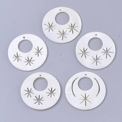 Natural Freshwater Shell Pendants