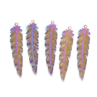 Ion Plating(IP) 304 Stainless Steel Filigree Pendants