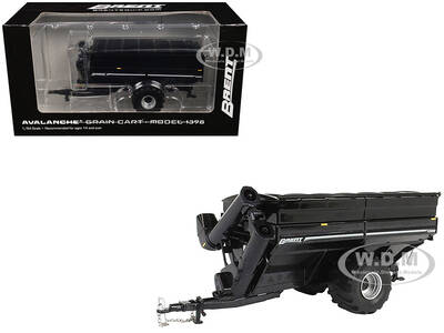 Brent 1398 Avalanche Grain Cart with Flotation Tires Black Metallic 1/64 Diecast Model by SpecCast