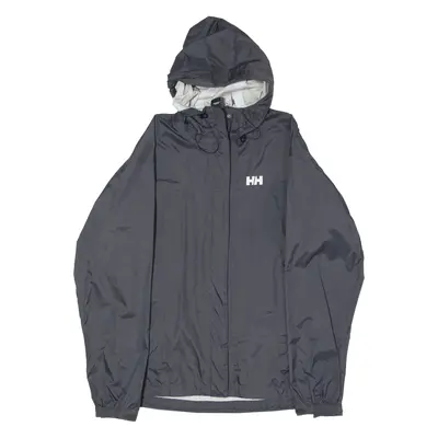 HELLY HANSEN Womens Rain Jacket Black Hooded S