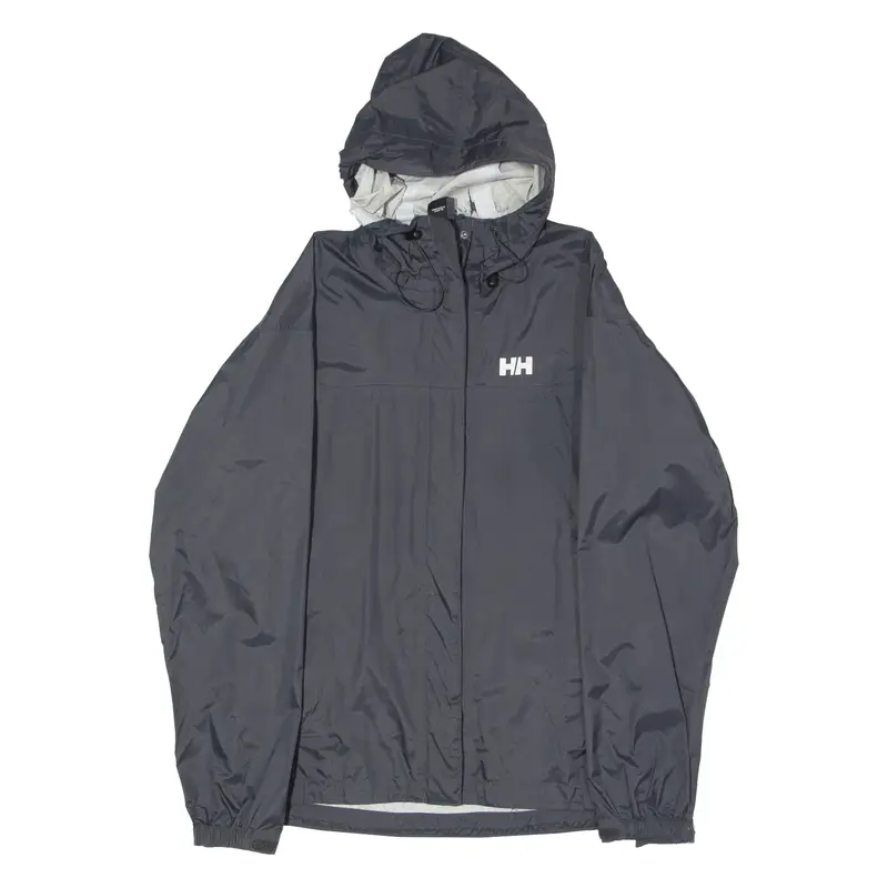 HELLY HANSEN Womens Rain Jacket Black Hooded S