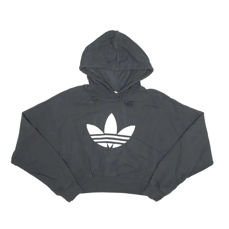 ADIDAS Hoodie Grey Pullover Womens UK 6