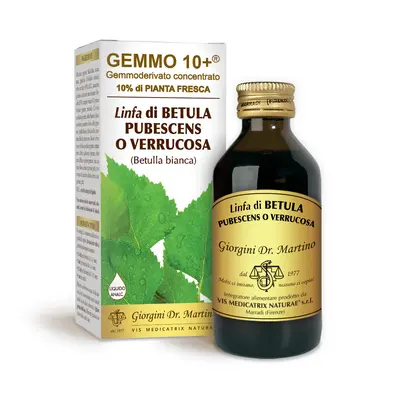 Dr Giorgini gemmo 10+ white birch sap 100 ml non-alcoholic liquid