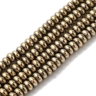 Electroplated Synthetic Non-magnetic Hematite Beads Strands