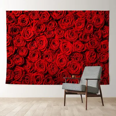Aperturee Red Rose Simple Sweet Happy Valentine Day Backdrop
