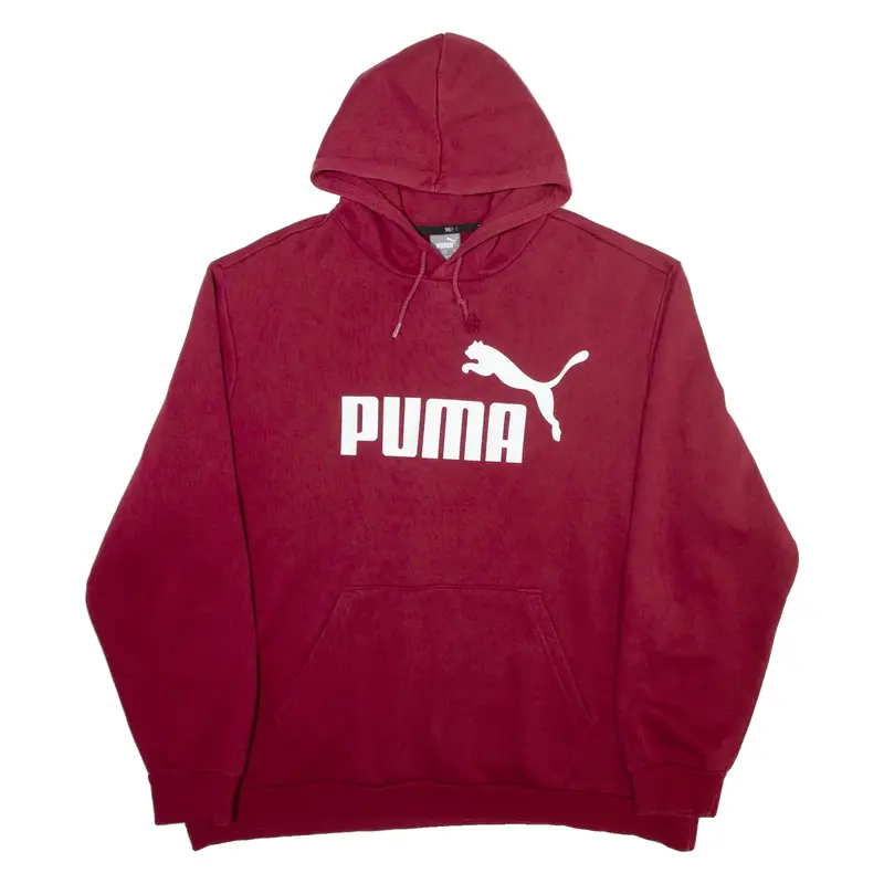 PUMA Mens Maroon Hoodie 2XL