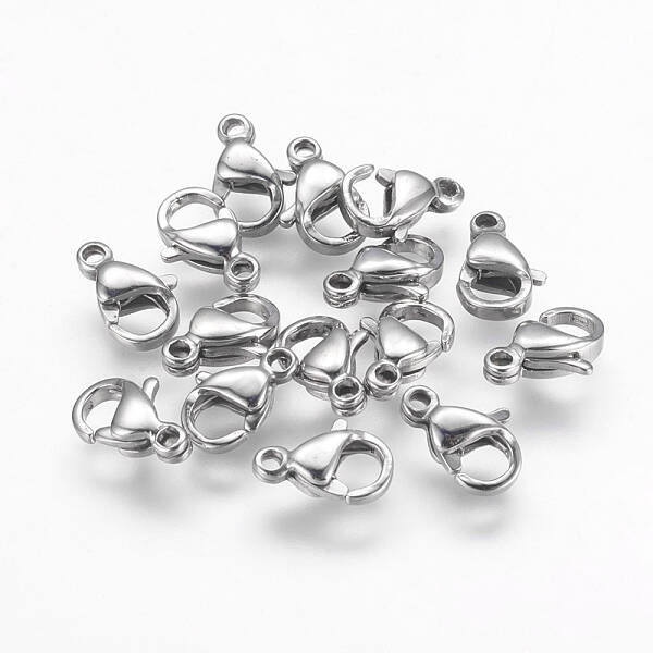 Tarnish Resistant 304 Stainless Steel Lobster Claw Clasps