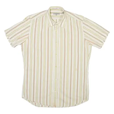TED BAKER Mens Shirt White Striped M