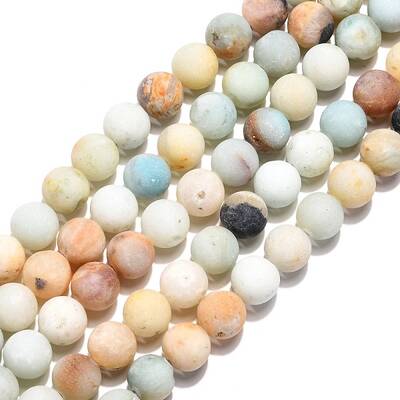 Natural Flower Amazonite Beads Strands