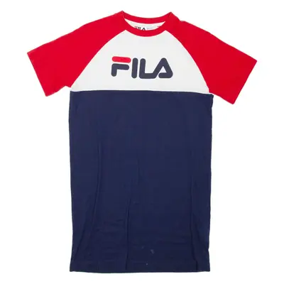 FILA Womens T-Shirt Blue XXS