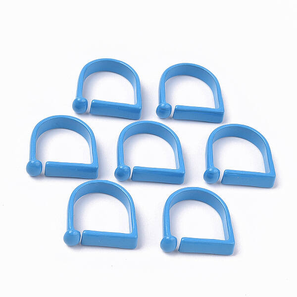 Spray Painted Alloy Cuff Rings