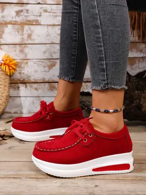 Women's Casual Low-Top Sneakers, Lightweight Fashion Shoes, Non-Slip Sole Design, Comfortable Walking Shoes for All Seasons