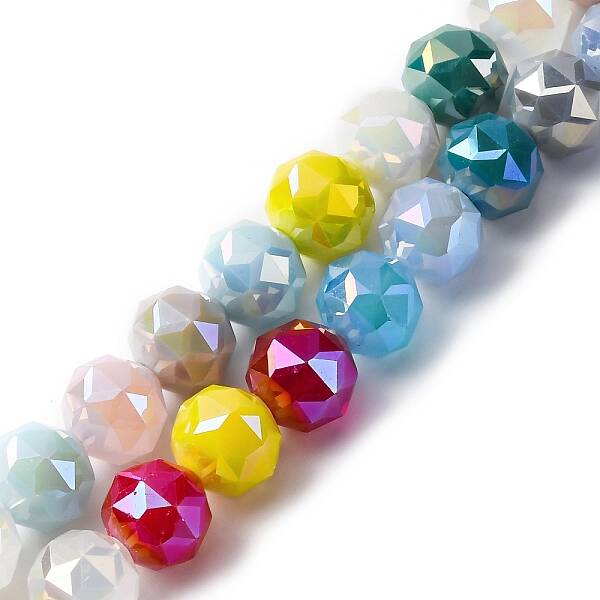 Electropalte Opauqe Glass Beads Strands