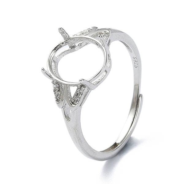 Adjustable 925 Sterling Silver Ring Components