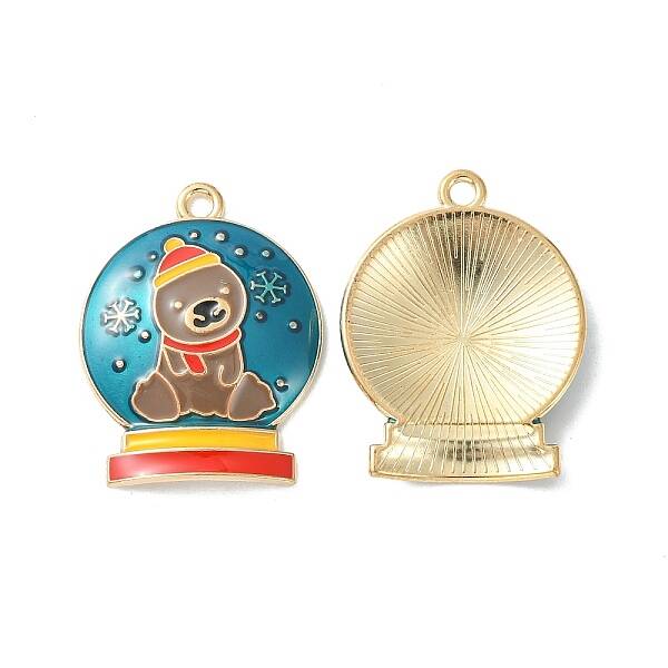 Christmas Alloy Enamel Pendants