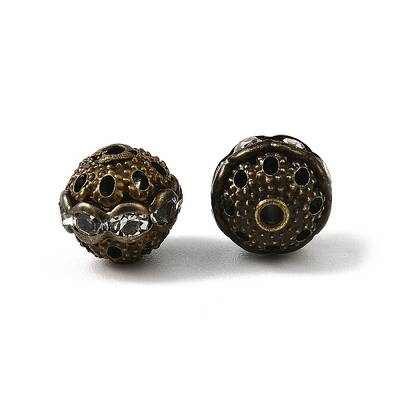 Brass Rhinestone Beads