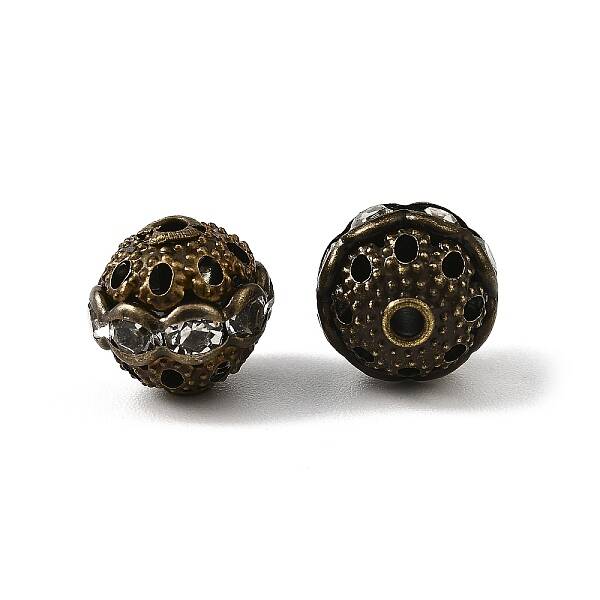 Brass Rhinestone Beads