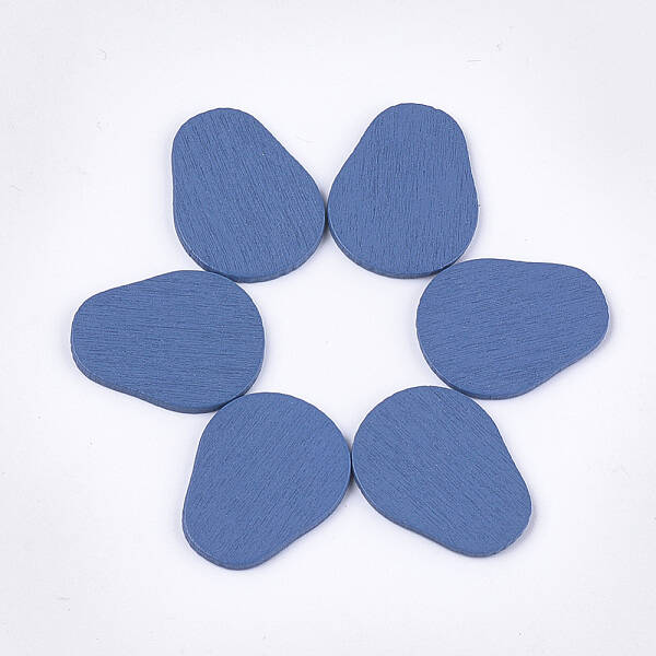 Painted Poplar Wood Cabochons