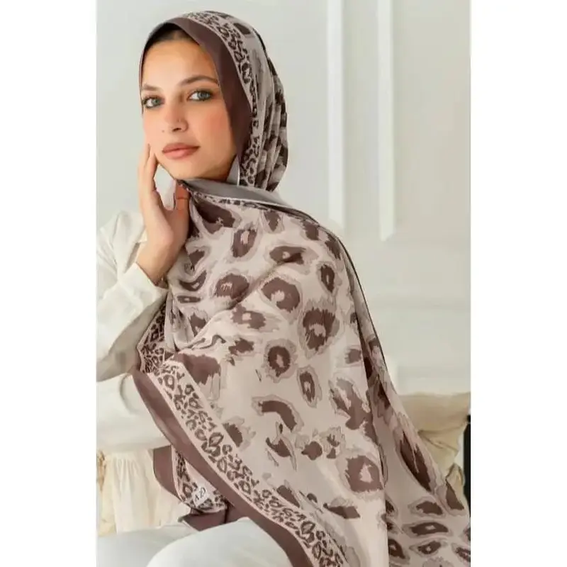 Leopard Spotted Chiffon Hijab