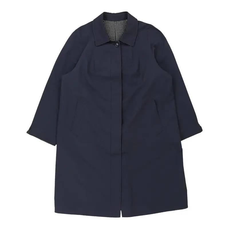 Nino Reversible Trench Coat - XL Blue Polyester Blend