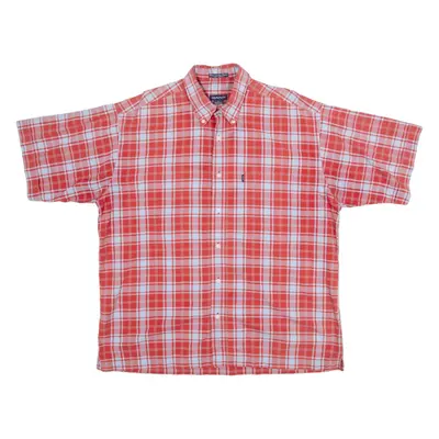 GANT University Poplin Mens Shirt Red Check L