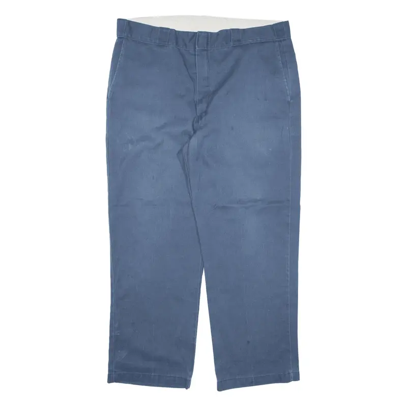 DICKIES Workwear Trousers Blue Regular Straight Mens W38 L29
