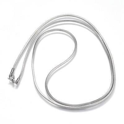 Non-Tarnish 304 Stainless Steel Snake Chain Necklaces