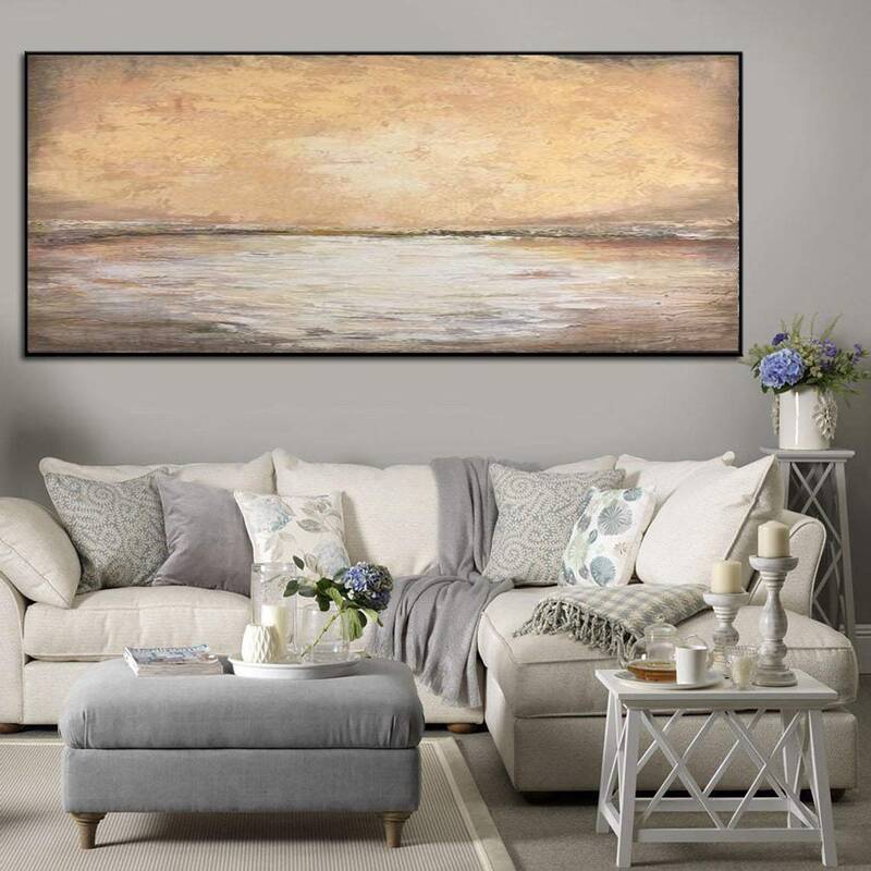 Extra Large Abstract Oil Paintings On Canvas Landscape Original Unique Creative Contemporary Art Living Room Wall Decor | WIL...