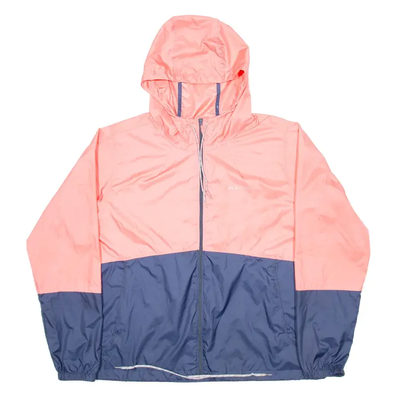COLUMBIA Womens Rain Jacket Pink Hooded XL