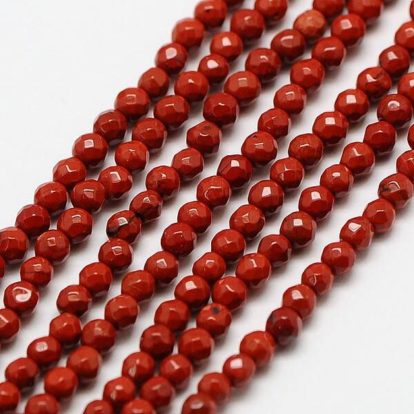 Natural Red Jasper Bead Strands