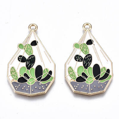 Eco-Friendly Alloy Enamel Pendants